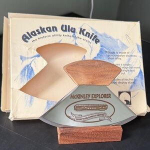 Alaskan Ulu Knife #3120 Stainless steel Blade single tempered edge 6”